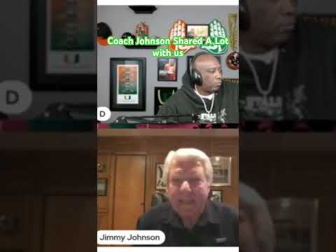 Coach Jimmy Johnson shared a lot with us! Shout out to my Brother and Super Co-Host Larry Frank Jr.