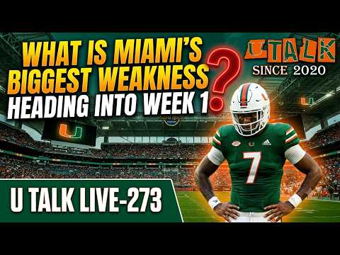 What is Miami’s biggest weakness heading into Week 1? U TALK LIVE-300