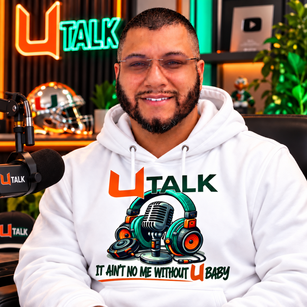 A.O. — U Talk crew headshot v2 (2026-09-30) A.O., U Talk Sports Show co-host, in the U Talk studio