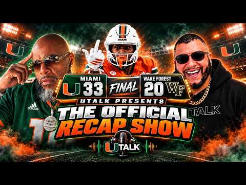 Miami vs Wake Forest Recap Show. Miami survives the Wake Comeback!! Utalk live 307